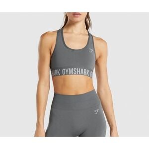 Gymshark Size-M FIT Seamless Sports Bra Gray
